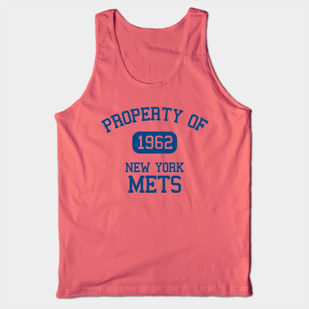 Property of New York Mets 1962 Tank Top by Funnyteesforme